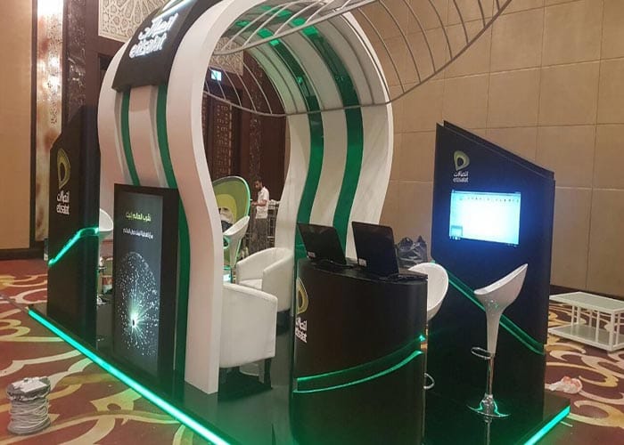 Exhibition stand for Etisalat event
